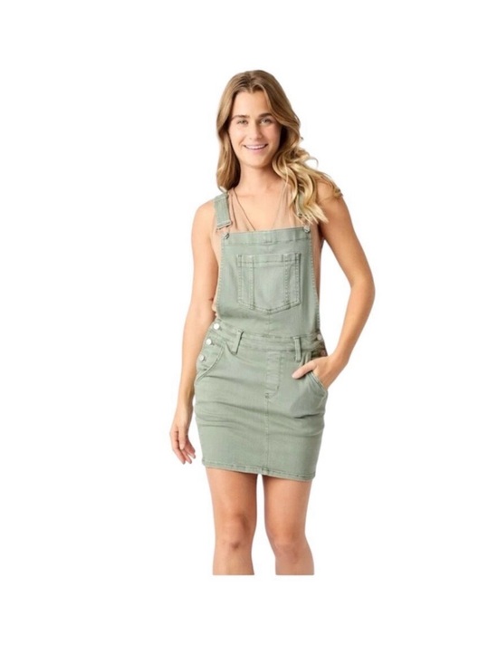 Judy Blue Denim - Judy Blue Bib overall skirt olive green size Large